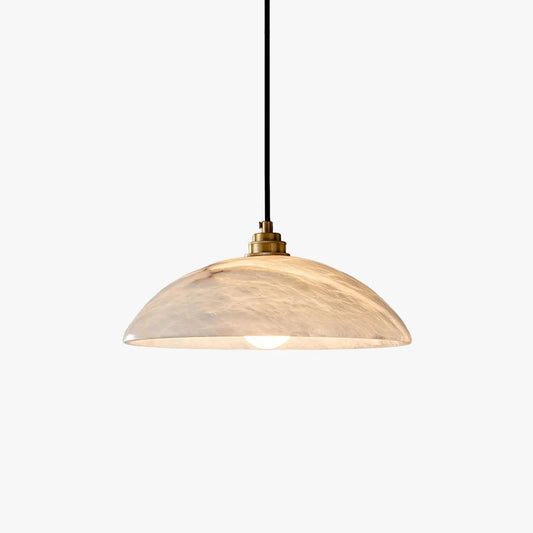 Pendelleuchte aus Marmor und Kupfer für das Esszimmer