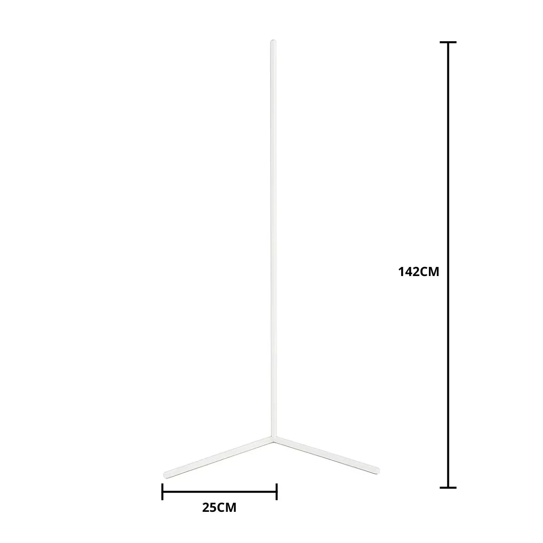 Minimalistische dimmbare RGB-LED-Eck-Stehlampe mit Fernbedienung