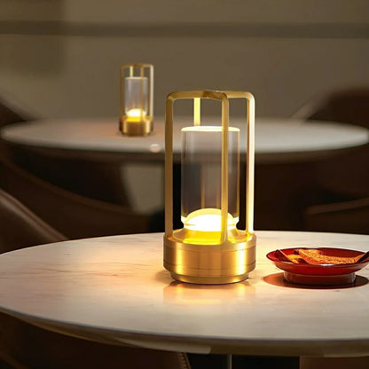 Kabellose Laternenlampe – Wiederaufladbar mit Touch-Dimmer