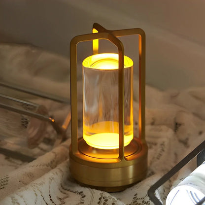 Kabellose Laternenlampe – Wiederaufladbar mit Touch-Dimmer
